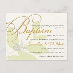 Zwillings-Taufe-Einladung Einladung