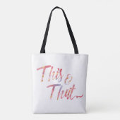 Zwillings-Tierkreis-abstrakte Tasche (Rückseite)