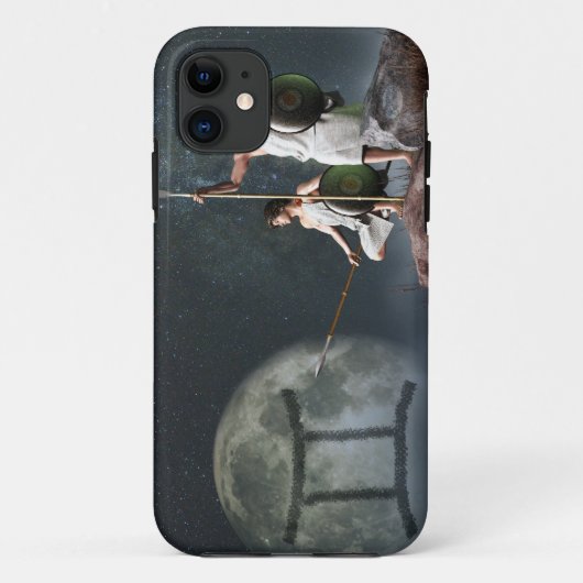 Zwillings-Tierkreis-Symbol Case-Mate iPhone Hülle (Rückseite)