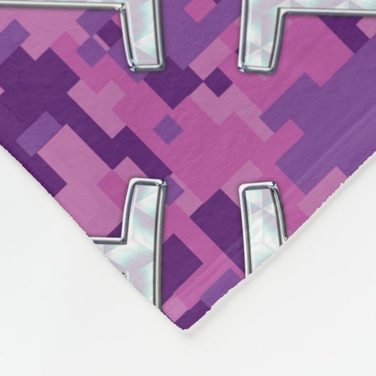 Zwillings-Tierkreis-Zeichen auf rosa Fleecedecke (Ecke)