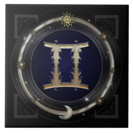 Zwillings-Tierkreis-Zeichen Fliese