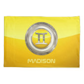 Zwillings-Tierkreis-Zeichen Kissenbezug (Rückseite)