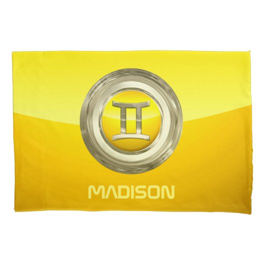 Zwillings-Tierkreis-Zeichen Kissenbezug (Vorderseite)