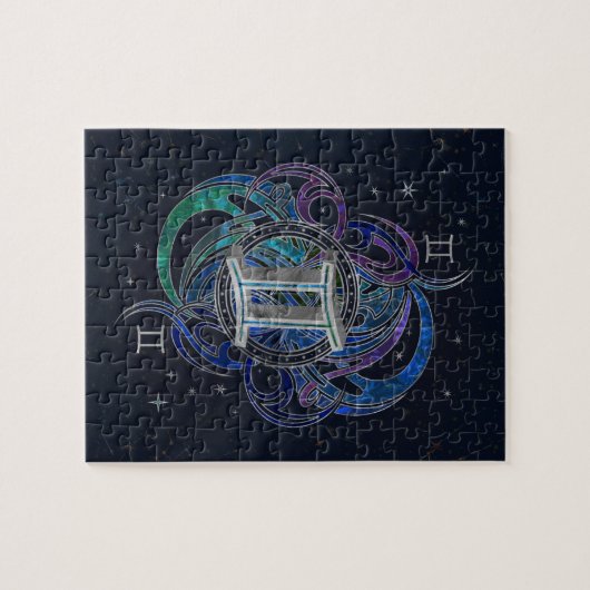 Zwillings-Tierkreis-Zeichen-Luft-Element Puzzle (Horizontal)