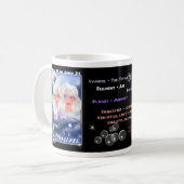 Zwillings-Tierkreisschale oder -Tasse Kaffeetasse (Vorderseite Links)