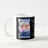 Zwillings-Tierkreisschale oder -Tasse Kaffeetasse (Links)