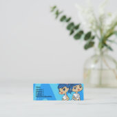 Zwillings-Visitenkarte Mini Visitenkarte (Stehend Vorderseite)