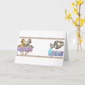 Zwillings-Wassermanntierkreisfreundschaft Karte (Gelbe Blume)