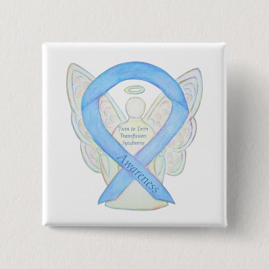 Zwillings-Zwillingsband-Button zur Sensibilisierun Button (Vorderseite)