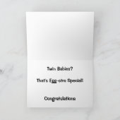 Zwillingsbabys? - Das ist Ei-stra Special! Karte (Innenseite)
