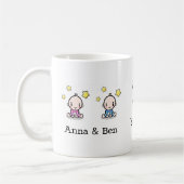 Zwillingsbabys: Liebe Mama Tasse, Kaffeetasse (Links)