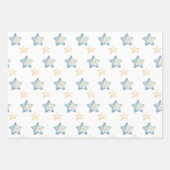 Zwillingsbabys mit Colour Baby Shower oder New Bab Geschenkpapier Set (Vorderseite 2)