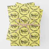 Zwillingsband-Set aus 3 Zwillingsband Geschenkpapier Set (Beispiel)