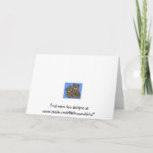 Zwillingsbären-Stack Karte (Rückseite)