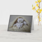 Zwillingsbären-Stack Karte (Gelbe Blume)