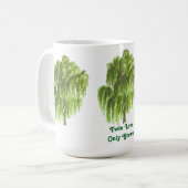 Zwillingsbaum wächst nur an doppelter Liebe Kaffeetasse (Vorderseite Links)