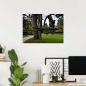 Zwillingsbäume Poster (Heimbüro)