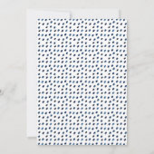 Zwillingsbirnen und Blume Babydusche Einladung (Rückseite)