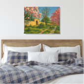 Zwillingsblüten - Stille Gartenpfade Leinwanddruck (Insitu (Schlafzimmer))