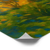 Zwillingsblüten - Stille Gartenpfade Poster (Ecke)