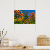 Zwillingsblüten - Stille Gartenpfade Poster (Küche)