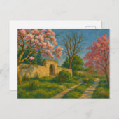 Zwillingsblüten - Stille Gartenpfade Postkarte (Vorne/Hinten)