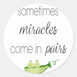 Zwillingsboote Runder Aufkleber