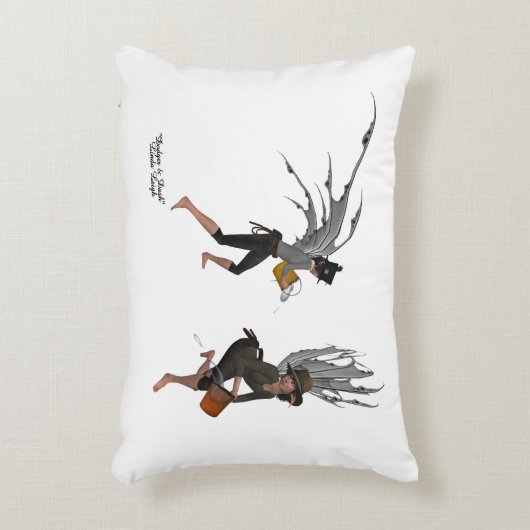 Zwillingsboy Rain Fee Kissen (Vorderseite(Vertikal))