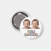 Zwillingsbruder Baby Magnet (Vorderseite/Rückseite)