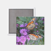 Zwillingsbutterfliegen/ Glücklicher Muttertag Magnet (Vorderseite/Rückseite)