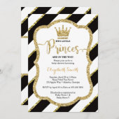 Zwillingsdusche einladen, Imitate Glitzer Einladung (Vorne/Hinten)