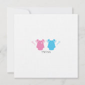 Zwillingsdusche Einladung (Rückseite)