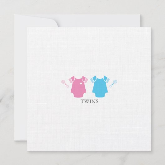 Zwillingsdusche Einladung (Rückseite)