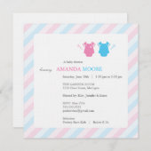 Zwillingsdusche Einladung (Vorne/Hinten)