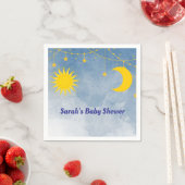 Zwillingsdusche Sun und Moon Thema Serviette (Beispiel)