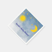 Zwillingsdusche Sun und Moon Thema Serviette (Ecke)