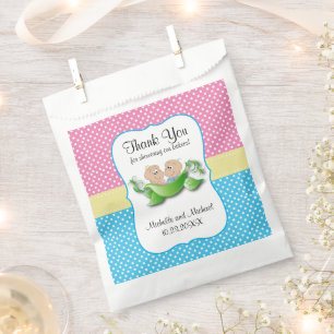 Zwillingsdusche - Zwei Erbsen in einem Pod Danke F Geschenktütchen