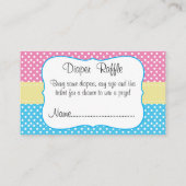 Zwillingsdusche - zwei Erbsen in einem Pod-Windeln Begleitkarte (Rückseite)