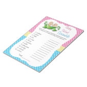 Zwillingsdusche - zwei Erbsen in einem Pod Word-Sp Notizblock (angewinkelt)