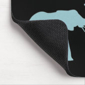 Zwillingselefone rosa und blau mousepad (Ecke)
