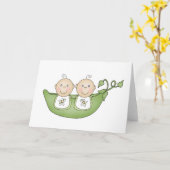 Zwillingserbse Karte (Gelbe Blume)