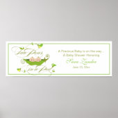 Zwillingserbse | Neutrales Banner Poster (Vorne)