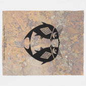 Zwillingsfische, Teppiche aus Mimbres Fleecedecke (Vorderseite (Horizontal))