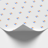Zwillingsflam-weiß Geschenkpapier (Ecke)
