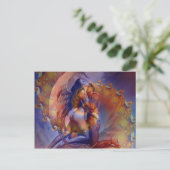Zwillingsflame-Liebe Postkarte (Stehend Vorderseite)
