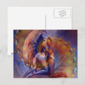 Zwillingsflame-Liebe Postkarte (Vorne/Hinten)