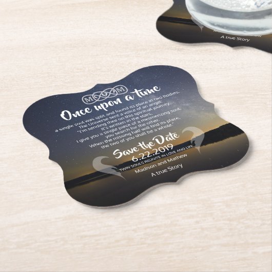 Zwillingsflame Speichern Sie den Untersetzer für d (angewinkelt)