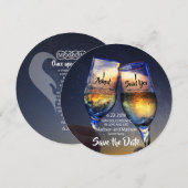 Zwillingsflame Speichern Sie die Daten Save the Da Date (Vorne/Hinten)