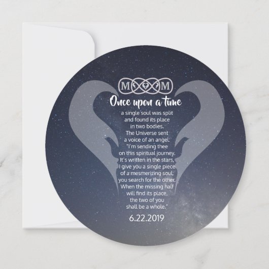 Zwillingsflame Speichern Sie die Daten Save the Da Save The Date (Rückseite)