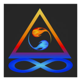 Zwillingsflame Symbol- Poster